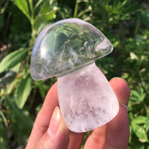 Natural High Quality Clear Quartz Crystal <b>Mushroom</b> Stone Natural Gemstone Antique Engrave Carved Design Handmade Egg Gift Ideas - Product Image 3