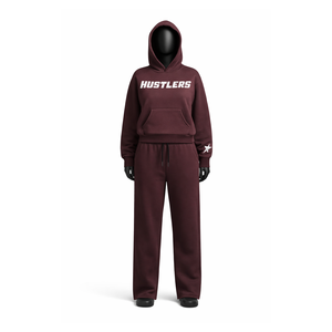 ชุดเซ็ตเสื้อฮู้ดดี้และกางเกงจ็อกเกอร์สำหรับผู้หญิง พิมพ์ลายเสื้อสเวตเชิ้ตและกางเกงขายาว ผ้าคอตตอนผสมโพลีเอสเตอร์ รับผลิตแบบ OEM ODM เสื้อผ้าลำลองสไตล์สตรีทแวร์ - Product Image 1