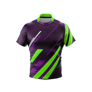 Ropa de fútbol de Rugby de alta calidad, Jersey con impresión por sublimación, ropa de Rugby de gran tamaño, ropa deportiva transpirable, uniformes de Jersey para adultos - Product Image 1
