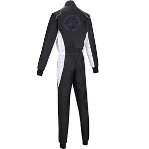 Tenue de karting sportswear personnalisée-Ensembles de course de moto bleu/blanc/noir grande taille taille sur mesure - Product Image 2