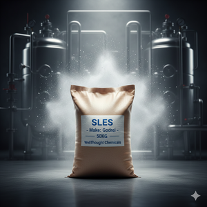 SLES de haute pureté 99,9% Godrej |   Tensioactif de qualité industrielle |   Fût de 50 kg |   Matière première pour les produits de soins personnels et les détergents |   CAS 9004-82-4 | - Product Image 1