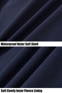 Veste Softshell pour hommes conçue sur mesure pour le travail d'hiver High Street Style col montant coupe-vent imperméable motif décoration - Product Image 4