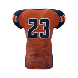 ชุดฟุตบอลอเมริกันมาใหม่สำหรับผู้ชายชุดเสื้อแขนสั้นระบายอากาศออกแบบได้ตามต้องการ - Product Image 3