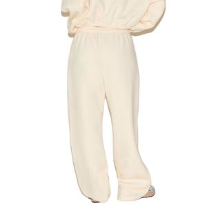 ชุดวอร์มแบบสวมศีรษะสวมใส่สบายสำหรับผู้หญิงเสื้อครอปแขนยาว + กางเกงขายาวชุดใส่เล่นชุดลำลองสำหรับผู้หญิง - Product Image 2