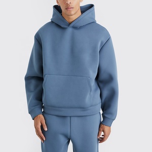 Nouvel ensemble sweat-shirt et pantalon de survêtement unisexe grande taille avec logo personnalisé, 100 % coton molletonné, écologique et respirant pour la saison printanière - Product Image 3