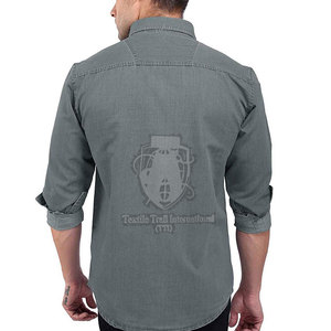 Vente directe d'usine, prix bas, chemise en jean pour hommes, best-seller, nouveau design, chemise en jean en vente en ligne - Product Image 2