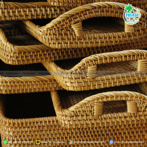 ถาดหวายขายดี: ผลงานชิ้นเอกที่ทำด้วยมือจากธรรมชาติจากเวียดนาม - Product Image 4