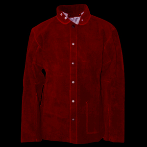 Chaqueta de soldadura de cuero resistente al fuego, abrigo de soldadura para protección de seguridad, chaqueta de soldadura, ropa de trabajo de cuero de vaca - Product Image 5