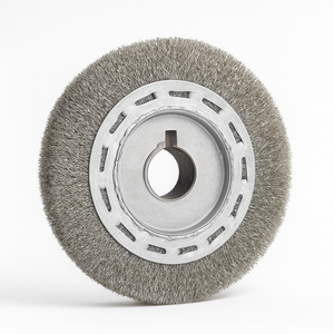 Brosse à fil métallique en acier inoxydable de fabrication indienne pour le polissage des métaux ou la préparation des surfaces, disponible au prix d'usine - Product Image 1