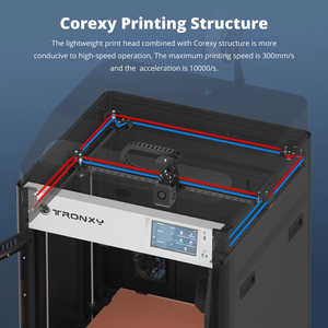 Impresora 3D de Alta Velocidad TRONXY VEHO 500A, 600 mm/s, Gran Tamaño de Impresión 500*500*600 mm, Kit Klipper, Firmware para Laboratorio Dental Industrial - Product Image 3