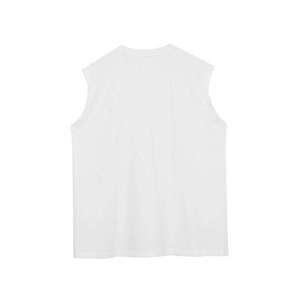 Wholesale Customize 100% Cotton <b>Canvas</b> Short Sleeve T-Shirt Quick Dry Breathable Anti-Wrinkle Regular Fit Solid Pattern Men's - Product Image 4
