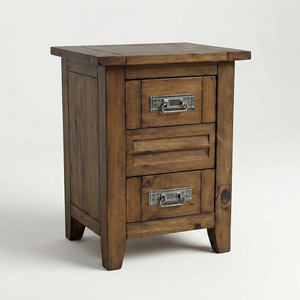 Meubles de salon Vietnam, bois de caoutchouc moderne, MDF, placage de chêne, durable, écologique, 2 tiroirs, armoire de salle à manger à panneaux surélevés, 1 an - Product Image 1