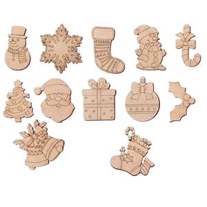 Wooden <b>Christmas</b> <b>Tree</b> Cutout Diy <b>Christmas</b> Ornament Laser Cut Vintage Pickup Blank Wood Shape For Crafting Home Decor - Product Image 6