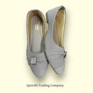 Zapatos de Tacón Alto con Plataforma Gris de Alta Calidad para Mujer, Zapatos de Punta Cerrada con Pedrería - Product Image 3