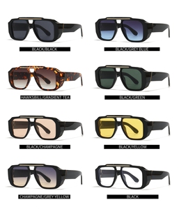 กรอบแว่นกันแดดแฟชั่นทรงใหญ่ ดีไซน์โดดเด่น รับผลิตตามแบบ (OEM) สำหรับผู้ชาย ป้องกันรังสียูวี 400 ป้องกันแสงสะท้อน เหมาะสำหรับขับรถ ใช้ได้ทั้งผู้ชายและผู้หญิง สไตล์วินเทจ ขายส่ง เลนส์หลากสี รับทำโลโก้ รูปทรงวงรี - Product Image 5