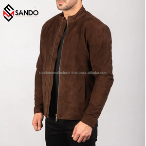 2023 venta al por mayor personalizado para hombre invierno cálido grueso prendas de vestir exteriores de talla grande chaqueta de lana de piloto personalizada para hombre - Product Image 5