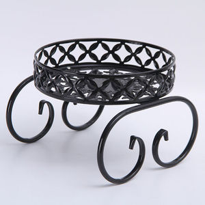 Soporte moderno negro de varios niveles para mediados de siglo, maceta de Interior de hierro forjado, soporte de planta de Metal para decoración de jardín - Product Image 4