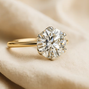 Original Solitaire 2,00 CTW Cut VVS1 Anillo de compromiso de moissanita real Certificado IGI para fiesta de boda Joyería fina para mujer - Product Image 2