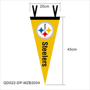 Promotie Reclame Sport Custom Vilt Driehoek Vlag Wimpel Nfl Voetbalfans Driehoek Vlag Banner - Product Image 4
