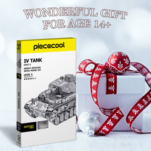 Accessoires de <span class=keywords><strong>puzzle</strong></span> <span class=keywords><strong>Piececool</strong></span> IV TANK, <span class=keywords><strong>puzzle</strong></span> unisexe, <span class=keywords><strong>puzzle</strong></span> en métal <span class=keywords><strong>3D</strong></span>, bricolage, cadeau de Noël pour adolescents et adultes - Product Image 4