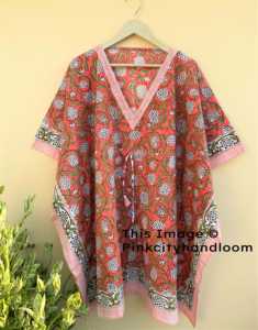 ชุดคลุมอาบน้ำผ้าฝ้าย100% ทำด้วยมือสำหรับผู้หญิงชุดคลุมชุดบิกินี่ลายดอกคัฟตันชุดใส่กลางคืนพิมพ์ลายดอกไม้สำหรับฤดูร้อน - Product Image 2