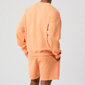 Sweat-shirt à capuche pour homme et femme, épaules tombantes, OEM, décontracté, uni, broderie personnalisée, sweat-shirt en molleton de coton - Product Image 5