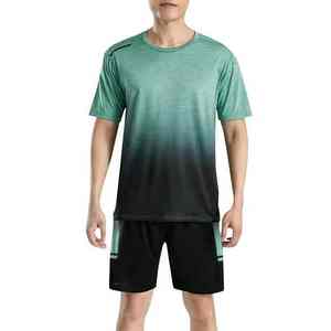 Vente en gros de nouveaux ensembles de shorts d'été décontractés pour hommes ensemble de survêtement uni à manches courtes avec short et t-shirt vêtements de marque pour hommes ensembles 2 pièces - Product Image 1