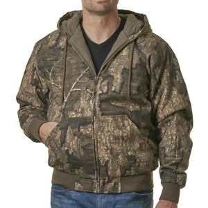 Chaqueta de Caza Acolchada para Hombre, Forro Acolchado, Cuello Alto, Logotipo Frontal, Aislamiento Térmico, Ropa Deportiva para Exteriores, Venta al por Mayor - Product Image 1