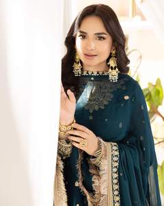 Lehnga choli สำหรับผู้หญิงขายส่ง0113ชุดปาร์ตี้งานแต่งงานมีหลายสีปักลายสำหรับผู้หญิง - Product Image 4