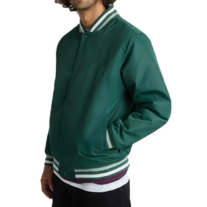 Chaquetas Varsity Personalizadas al por Mayor para Hombre/Unisex, Cuello Alto, Transpirables, de Secado Rápido, Poliéster/Algodón, Colores Personalizados - Product Image 1