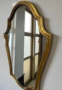 Miroir baroque doré vintage, miroir mural - Product Image 2