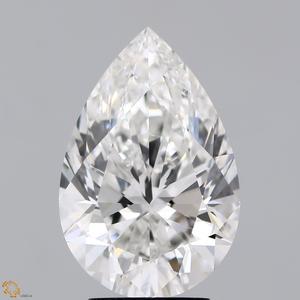 IGI 4,02 CT White Pear Cut Lab Diamond F VS2 Clarity Loose Calibrated Lab creó diamantes para la fabricación de joyas - Product Image 1