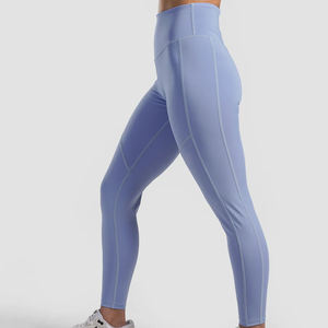 Performance Seamless Leggings Moisture-Wicking Leggings High Waisted Solid Color Yoga Pants Workout Yoga Leggings <b>for</b> <b>Women</b> - Product Image 2