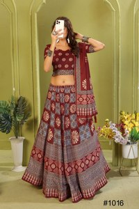 NOUVELLE COLLECTION MODERNE NAVRATRI LEHENG CHOLI avec DUPATTA et BLOUSE IMPRIMÉE NUMÉRIQUEMENT POUR SOIRÉE - Product Image 5