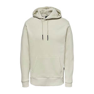 Wholesale 500 GSM 100% Cotton Thick Blank Plain Hoodies Heavyweight Oversized Plus Size Men's Unisex Pullover Custom Logo Hoodie - Product Image 1