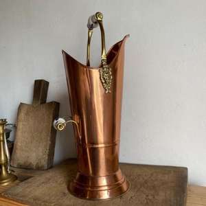 High-quality Copper <b>Coal</b> Bucket with Timeless Vintage Style & Designed to Hold <b>Coal</b> by the Fireplace and Enhance the Room - Product Image 5
