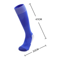 Chaussettes de football pour adultes, épaisses, antidérapantes, avec semelle en tissu éponge, en nylon/coton, logo personnalisé, vente en gros pour la saison printanière