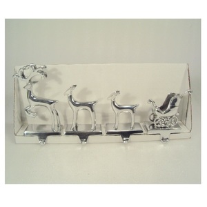 Reindeer Metal <b>Stocking</b> <b>Holder</b> For Christmas Table Top Decorative - Product Image 3