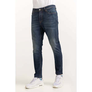 กางเกงยีนส์ทรงตรงเอวกลางสีฟ้าอ่อนแบบสโตนวอช กางเกงทรงดินสอวินเทจ ผ้าถักทอสีสันสดใส น้ำหนักปานกลางสำหรับฤดูหนาว - Product Image 2