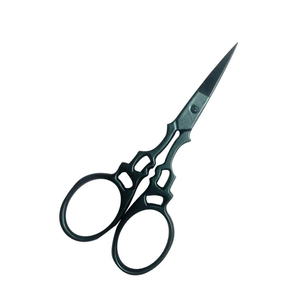 Ciseaux professionnels à lame droite noire en acier inoxydable pour les ongles Ciseaux de beauté de précision pour le salon Vente en gros - Product Image 5