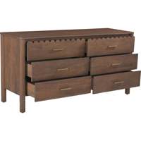 Commode à tiroirs en bois de manguier massif, pieds en métal, style farmhouse, meubles pour salon, bar à domicile, entrée, gain de place, vente chaude