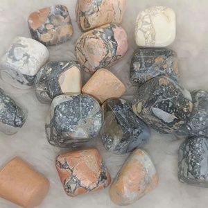 Pierre roulée de jaspe Maligano naturel, pierre précieuse polie, roche brute colorée, spécimen minéral, vente en gros - Product Image 1