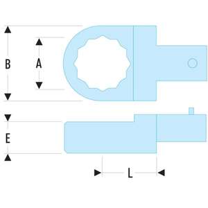 Clés pneumatiques Facom Polygon Drives 9 x 12 mm - Product Image 2