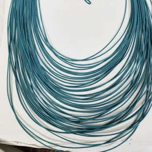 Collier moderne épais à plusieurs couches, collier en cordon ciré, meilleur cadeau pour les fêtes, collier ras du cou, broderie de créateur pour les fêtes des femmes - Product Image 1