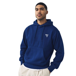 New Blue Custom Hoodies Wholesale High Quality 100% Cotton Fashion Heavyweight Casual Men's Hoodies - Product Image 1