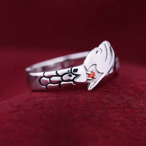 Anime Fairy Tail Fashionable Gold Plated Cluster <b>Ring</b> 18K Inlay with Number Shape Trendy Etherious Jewelry for Gift - Product Image 3