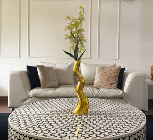 Trio de jardinières murales en métal finition cuivre rustique avec texture tressée. Disponible à prix de gros. - Product Image 2