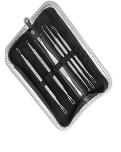 Màu sắc tự nhiên thép không gỉ mụn comedone extractor loại bỏ công cụ mụn Remover cụ mụn đầu đen Remover Popper công cụ - Product Image 1