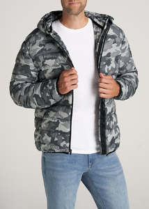 เสื้อแจ็คเก็ตพัฟเฟอร์กันน้ำลายหัวใจคุณภาพสูง แบบมีฮู้ด สตรีทแวร์ ยูนิเซ็กส์ คอตั้ง หรูหรา สำหรับฤดูหนาว  แบบสั่งทำพิเศษด้านหน้า - Product Image 3