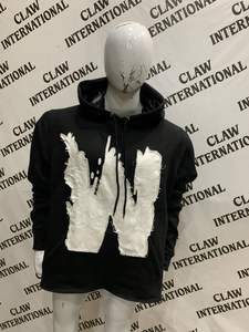 OEM Customized High Street Men's Summer Hoodie Plus Size Breathable Satin and <b>Flannel</b> Printed Thermal for Autumn - Product Image 3